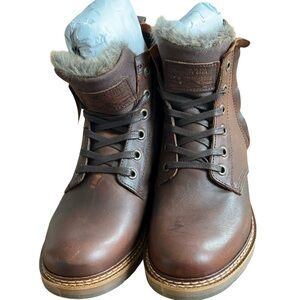 Bull boxer women’s  Brette Brown Leather combat boots